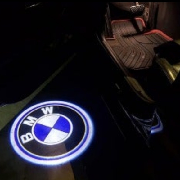 Two 2 wireless BMW door Projector logo lights. WIRED AVAILABLE MOST CARS AVA… - Picture 2 of 10